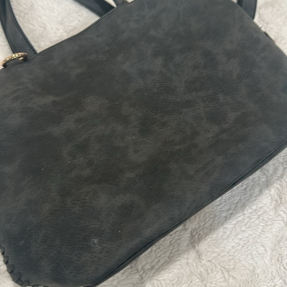 Free People - Charcoal Deep Gray 2-Way Handbag - Picture 3 of 16